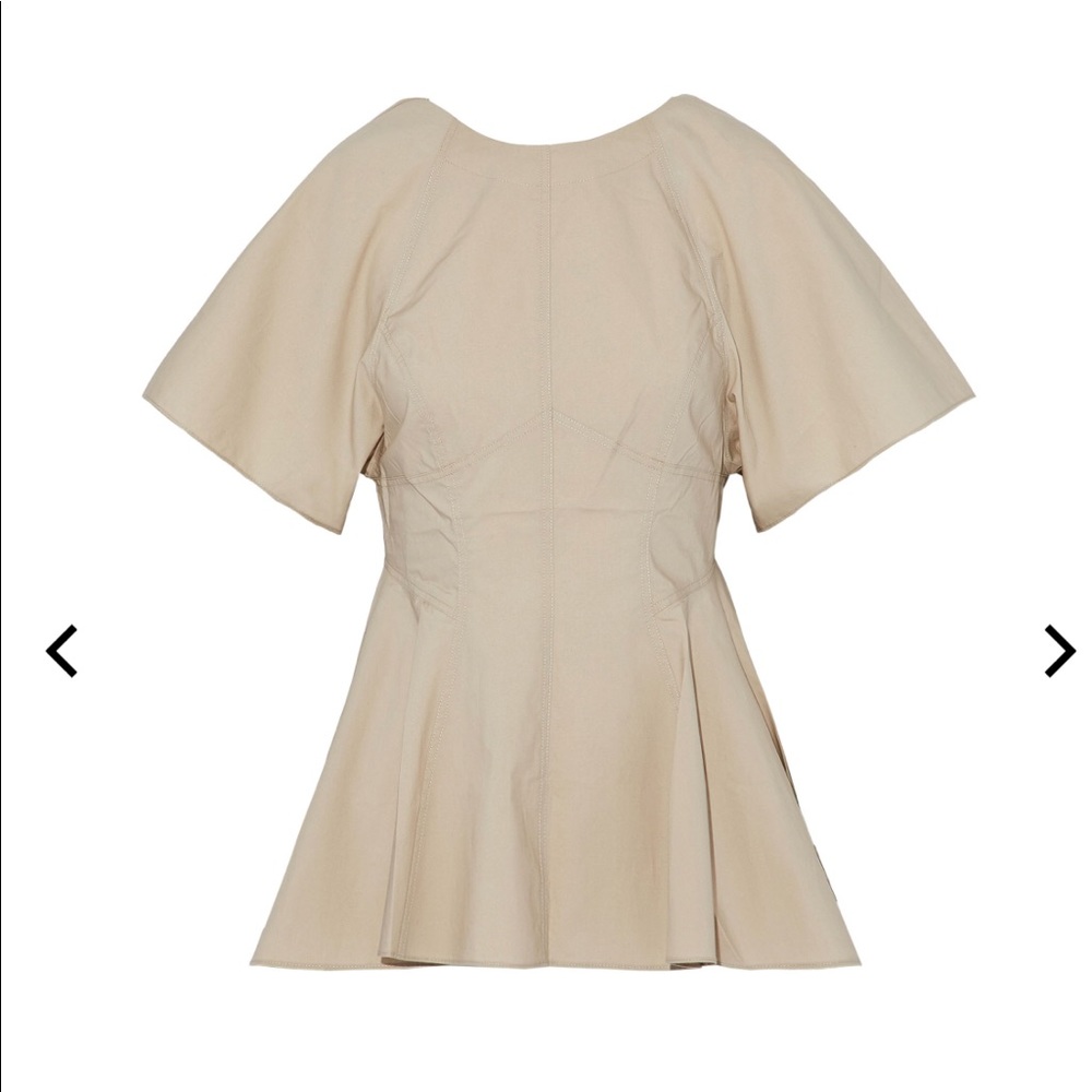 NWT white Alexander Wang structured peplum - Picture 3 of 4